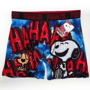 Peanuts Snoopy Boxer Briefs Mens Large Underwear Woodstock Graffiti Fun Gift
